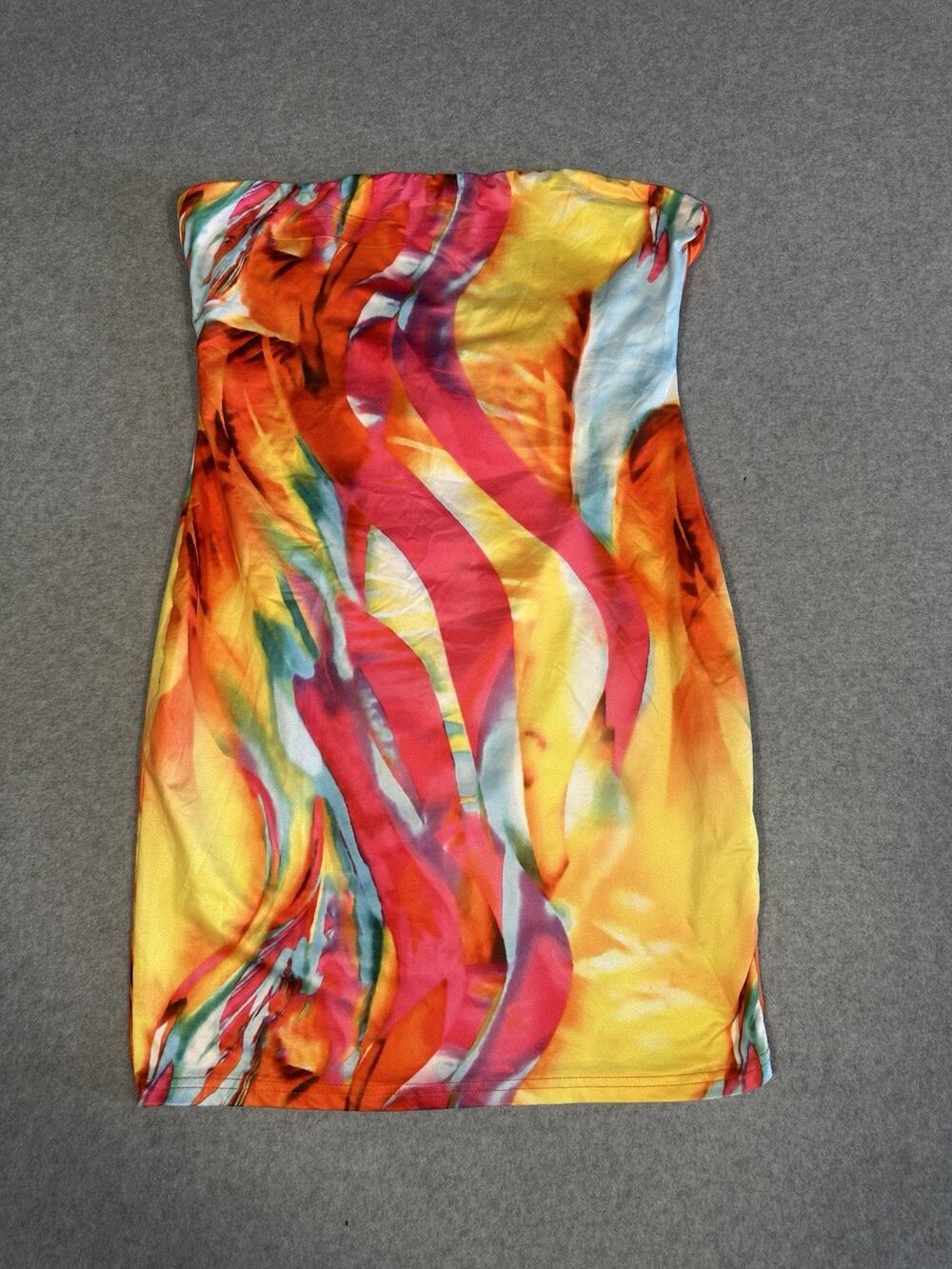 SHEIN Body con Strapless Summer Dress Size Large